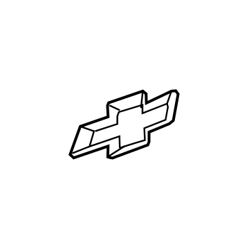 GM 23373667 Emblem, Black, Rear 23373667 GM Emblem, Black, Rear Illustration 1 of 1