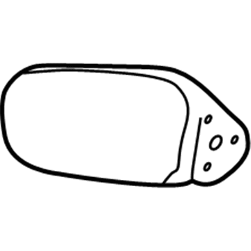 GM 88892501 Mirror Outside, Rear Driver Side 88892501 GM Mirror Outside, Rear Driver Side Illustration 1 of 1