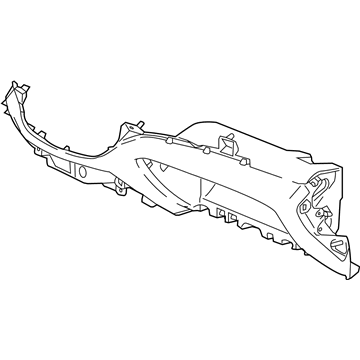 84391136 GM Lower Trim Panel Illustration 1 of 1