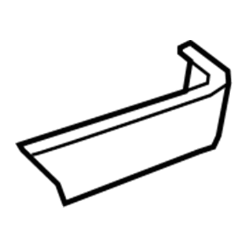GM 22824736 Trim Molding, Black, Rear Driver Side 22824736 GM Trim Molding, Black, Rear Driver Side Illustration 1 of 1