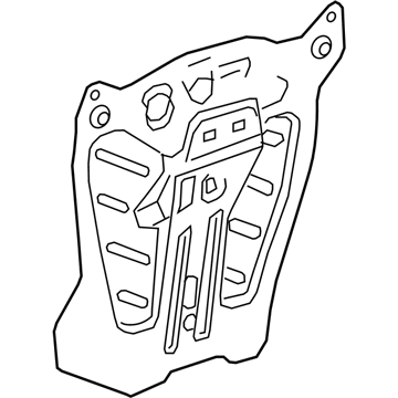 GM 84374111 Water Deflector, Rear Passenger Side 84374111 GM Water Deflector, Rear Passenger Side Illustration 1 of 1