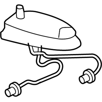 GM 22688031 Antenna Mast Base 22688031 GM Antenna Mast Base Illustration 1 of 1