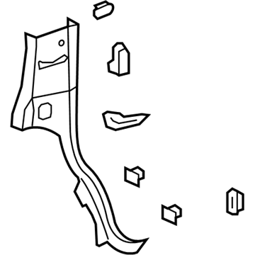 GM 22871312 Lock Pillar Trim, Gray, Passenger Side 22871312 GM Lock Pillar Trim, Gray, Passenger Side Illustration 1 of 1
