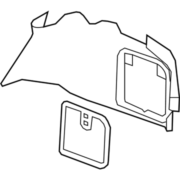 Cadillac 22865399 Trunk Side Trim
