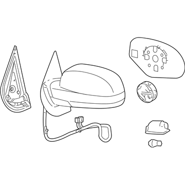 Chevy 20756892 Mirror Assembly
