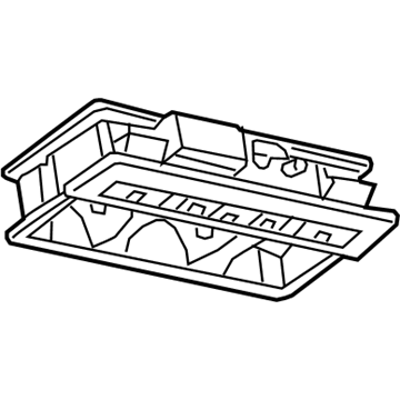 GM 22856790 Reading Lamp Assy, Black; Titanium 22856790 GM Reading Lamp Assy, Black; Titanium Illustration 1 of 1