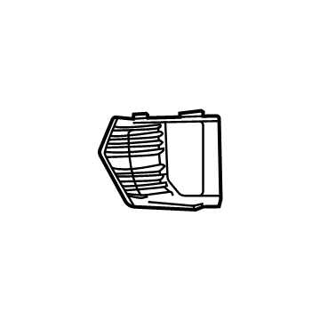 GM 84882375 Fog Lamp Bezel, Black, Front Driver Side 84882375 GM Fog Lamp Bezel, Black, Front Driver Side Illustration 1 of 1