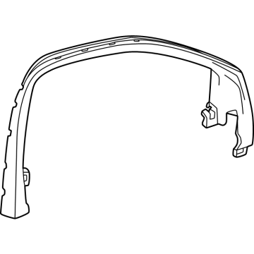 26334505 GM Molding, Front Door Belt Trim Finish & Window Garnish Illustration 1 of 1