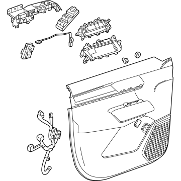 GM 26558163 Trim Assembly-Front Side Door *Backen Blackk 26558163 GM Trim Assembly-Front Side Door *Backen Blackk Illustration 1 of 1
