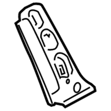 GM 15948753 Upper Extension, Front Passenger Side 15948753 GM Upper Extension, Front Passenger Side Illustration 1 of 1