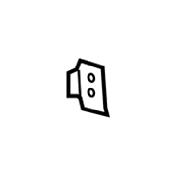 GM 10277351 Center Pillar Reinforcement Plate, Passenger Side 10277351 GM Center Pillar Reinforcement Plate, Passenger Side Illustration 1 of 1
