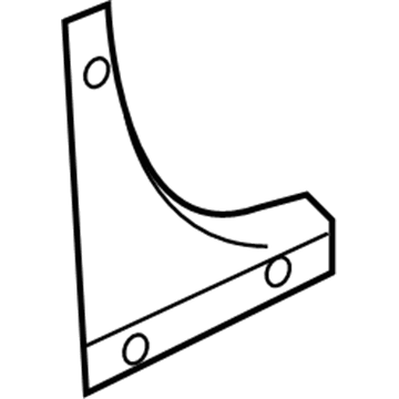 15896163 GM Pillar Reinforcement, Driver Side Illustration 1 of 1
