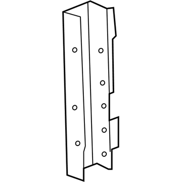 15851066 GM Inner Hinge Pillar, Front Passenger Side Illustration 1 of 1