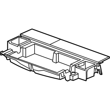 15930168 GM Compartment Box, Rear Illustration 1 of 1