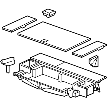 25878203 GM Storage Tray Illustration 1 of 1