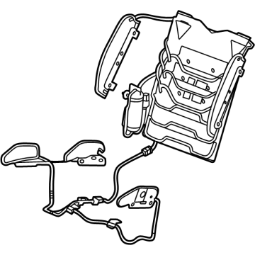 GM 13549286 Support, Front Seat Lumbar 13549286 GM Support, Front Seat Lumbar Illustration 1 of 1