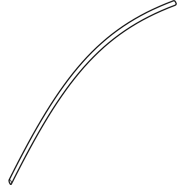 GM 22999252 Upper Molding, Front Driver Side 22999252 GM Upper Molding, Front Driver Side Illustration 1 of 1