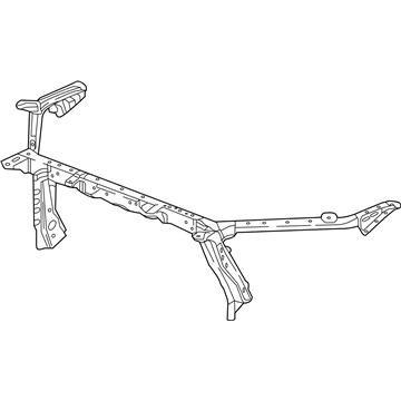 GM 84281807 Upper Tie Bar, Front 84281807 GM Upper Tie Bar, Front Illustration 1 of 1