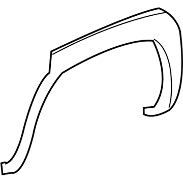 GM 10374848 Flare, Black Grained, Driver Side 10374848 GM Flare, Black Grained, Driver Side Illustration 1 of 1