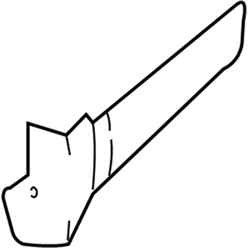 GM 15769299 Side Molding, Outer Driver Side 15769299 GM Side Molding, Outer Driver Side Illustration 1 of 1