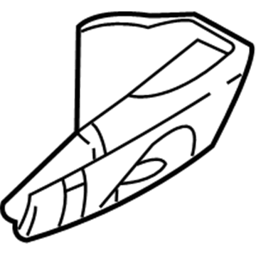 15768598 GM Side Molding, Outer Passenger Side Illustration 1 of 1
