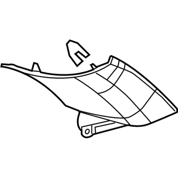 GM 20793984 Corner Trim, Passenger Side 20793984 GM Corner Trim, Passenger Side Illustration 1 of 1