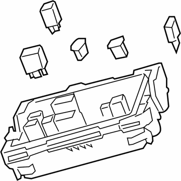 GM 84014010 Fuse & Relay Box 84014010 GM Fuse & Relay Box Illustration 1 of 1