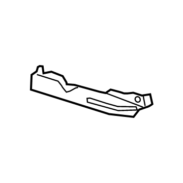 GM 84159109 Rail Cover, Black, Front 84159109 GM Rail Cover, Black, Front Illustration 1 of 1