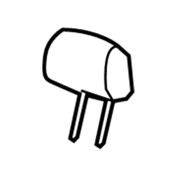 GM 19122745 Headrest, Rear 19122745 GM Headrest, Rear Illustration 1 of 1
