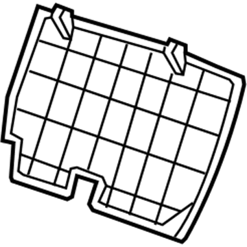 GM 88994894 Seat Back Panel, Black 88994894 GM Seat Back Panel, Black Illustration 1 of 1