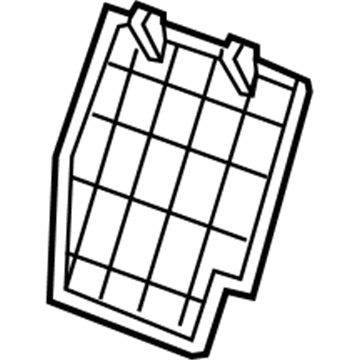 GM 88994898 Seat Back Panel, Black 88994898 GM Seat Back Panel, Black Illustration 1 of 1