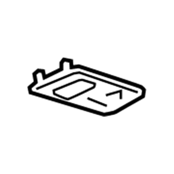 GM 84602475 Seat Belt Cover, Beige, Rear 84602475 GM Seat Belt Cover, Beige, Rear Illustration 1 of 1