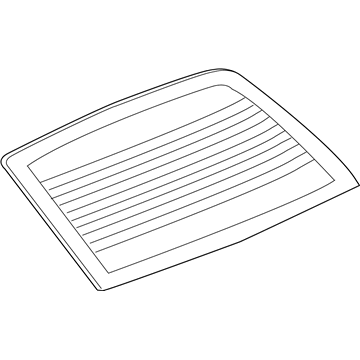 GM 15864517 Back Glass, Rear 15864517 GM Back Glass, Rear Illustration 1 of 1