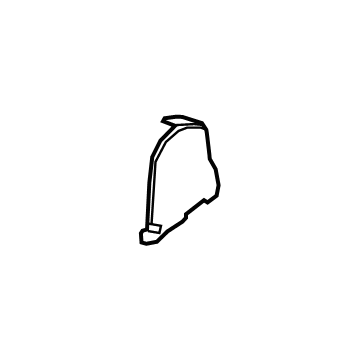 84508490 GM Hinge Cover, Jet Black, Passenger Side Illustration 1 of 1