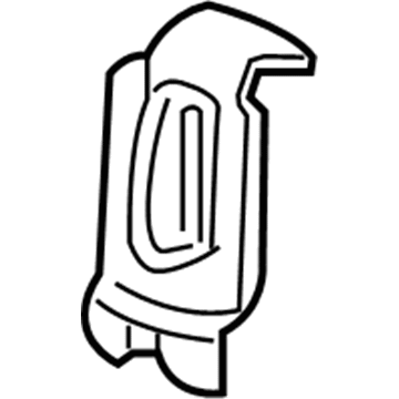 GM 23429897 Side Bracket, Rear Driver Side 23429897 GM Side Bracket, Rear Driver Side Illustration 1 of 1