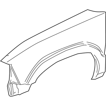 GM 12476037 Fender, Front Driver Side 12476037 GM Fender, Front Driver Side Illustration 1 of 1