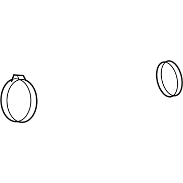 1638566 GM Air Inlet Duct Clamp, Rear, Steel Illustration 1 of 1