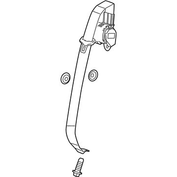GM 19211011 Lap & Shoulder Belt, Black, Rear Center 19211011 GM Lap & Shoulder Belt, Black, Rear Center Illustration 1 of 1
