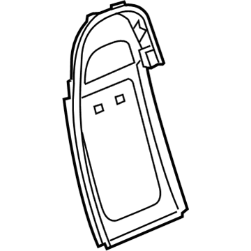 GM 89039158 Seat Back Panel 89039158 GM Seat Back Panel Illustration 1 of 1