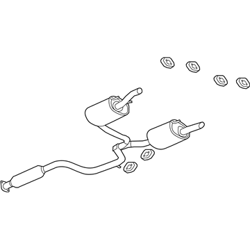 Chevy 20881330 Muffler With Tail Pipe