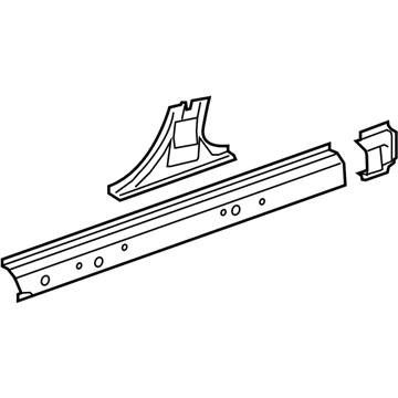 GM 23232820 Inner Rocker, Driver Side 23232820 GM Inner Rocker, Driver Side Illustration 1 of 1
