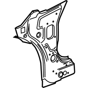 GM 22850715 Inner Hinge Pillar, Front Driver Side 22850715 GM Inner Hinge Pillar, Front Driver Side Illustration 1 of 1