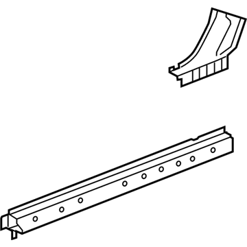 GM 23108238 Rocker Reinforcement, Driver Side 23108238 GM Rocker Reinforcement, Driver Side Illustration 1 of 1