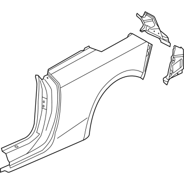 39086967 GM Quarter Panel, Rear Outer Driver Side Illustration 1 of 1