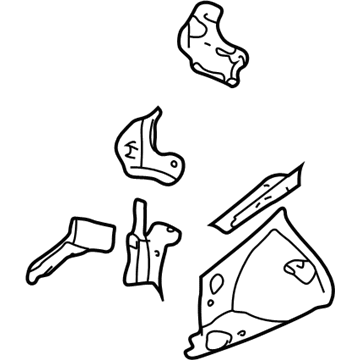 15824875 GM Front Section, Inner Passenger Side Illustration 1 of 1