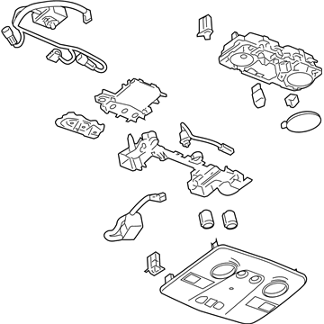 22901519 GM Roof Console Illustration 1 of 1
