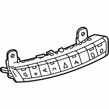 GM 84945232 Hazard Switch, Jet Black 84945232 GM Hazard Switch, Jet Black Illustration 1 of 1