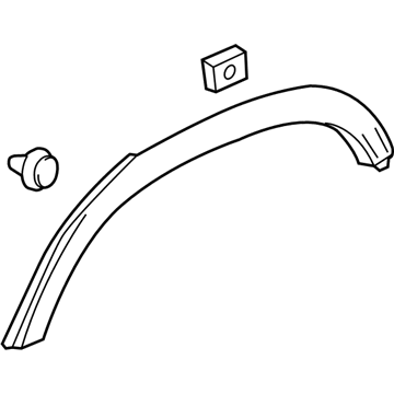 GM 95298241 Wheel Opening Molding 95298241 GM Wheel Opening Molding Illustration 1 of 1