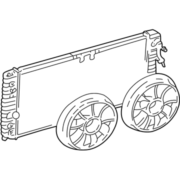 Chevy Malibu A/C Condenser Fan - 12362564
