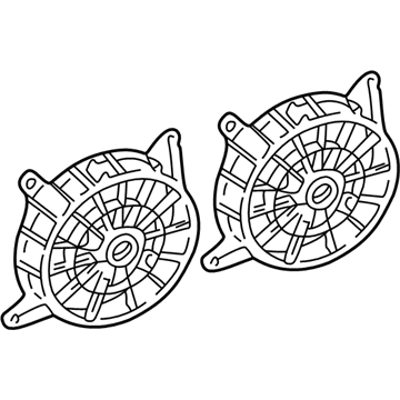 Chevy Malibu Cooling Fan Bracket - 12362567